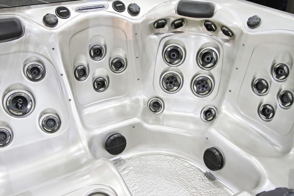 the inside of a hot tub