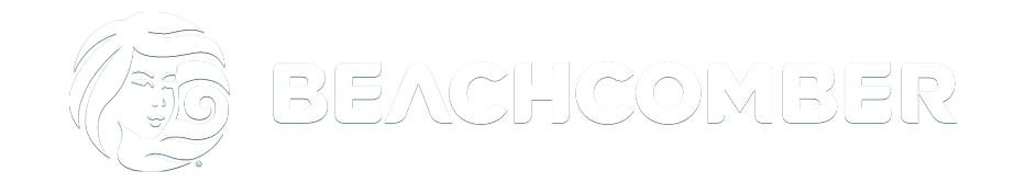 beachcomber spas logo in white